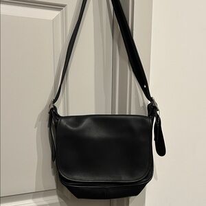 Coach Black Leather Tag